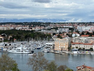 Lookout Bell Tower of St. Anastasia or the view of the old city center of Zadar from the Zadar...