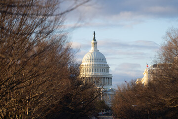 The US Capitol in Washington DC. Capitol Building. US National Capitol in Washington, DC. American...