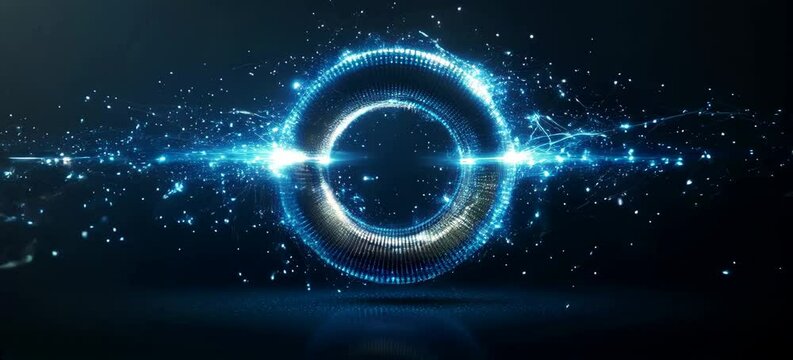 Magnet symbol. Magnetic field physics science experiment. Gravity energy force. Generative ai technology.