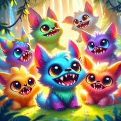 Naklejka premium monster