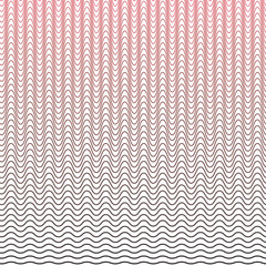 Red stripes wave seamless pattern abstract vector image