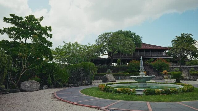 Panoramic view of the Hacienda el Viejo Wetlands in Guanacaste in Costa Rica.