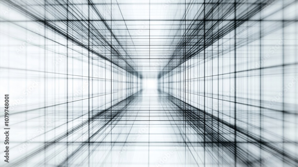 Poster seamless futuristic wireframe grid for digital tech concepts