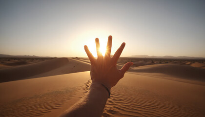 hand in the desert