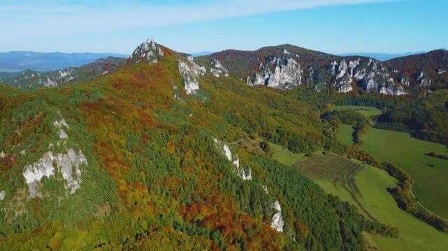 Aerial View of Sulovske Skaly, Slovakia &ndash; Rocks, Forest, and Drone Footage