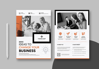 Business Template Flyer - Powered by Adobe