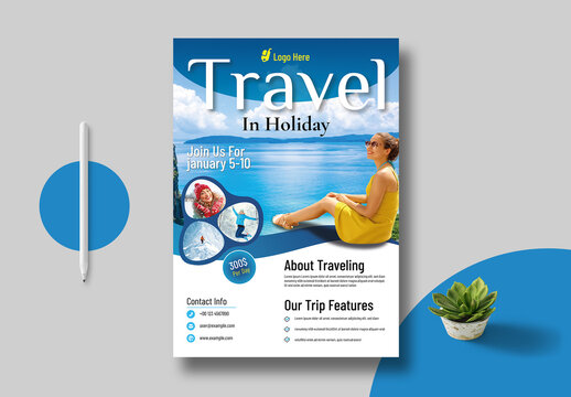 Winter Holiday Travel Flyer