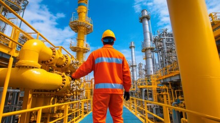 Fototapeta premium Financial Analyst Presenting Gas and Hydro Energy Stock Performance to Investors