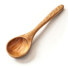 Wooden Spoon with Natural Grain Texture