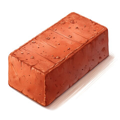 Brick with Water Droplets
