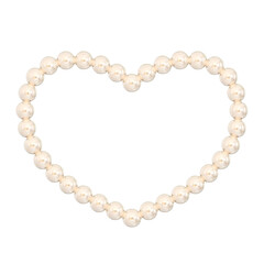 3D Pearl Frame with Elegant Decorative Design