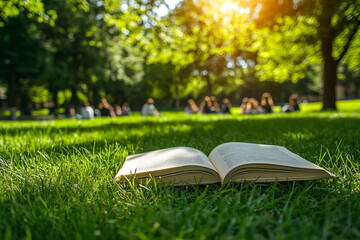 School Days Journal on Grass, A Heartwarming Tribute to Student Memories