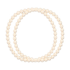 3D Pearl Frame with Elegant Decorative Design
