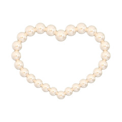 3D Pearl Frame with Elegant Decorative Design
