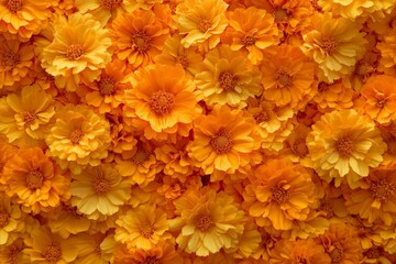 Golden Flower Bouquet Background