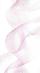 Soft and Gentle Wavy Pink Lines Abstract Seamless Pattern for Decor