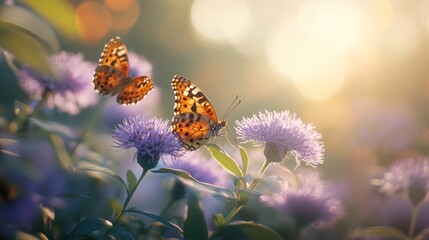 Butterflies in a Meadow