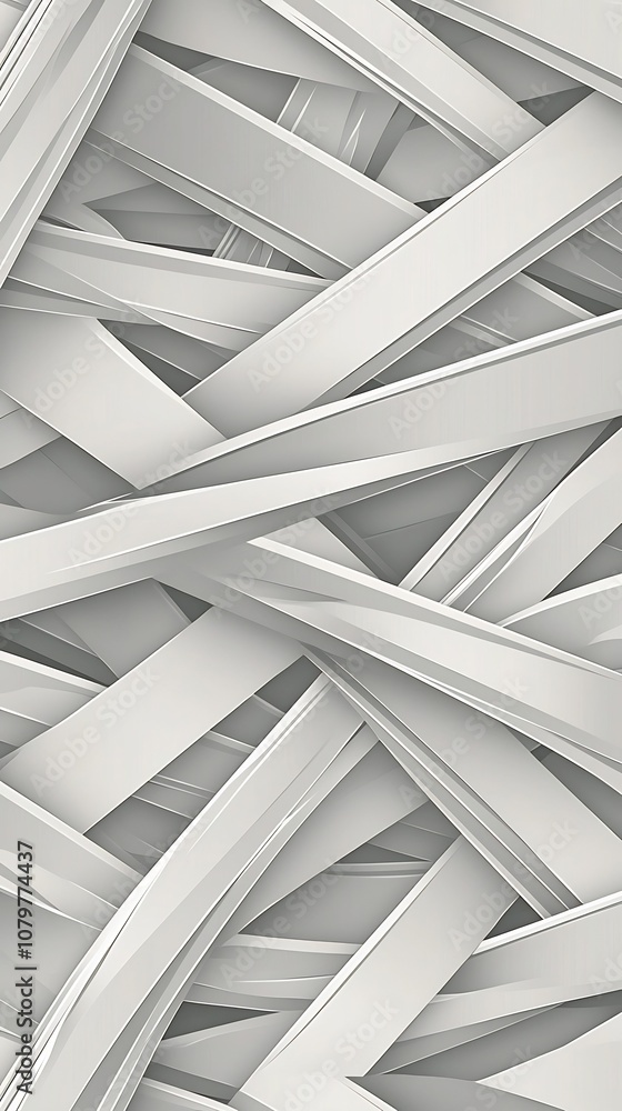 Poster elegant minimalist carved stripe pattern with soft gray gradient in abstract geometric design