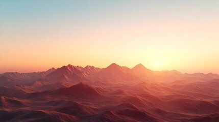 Naklejka premium Stunning Aerial View of Glowing Grand Canyon Landscape at Sunset