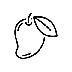 Black line icon for mango