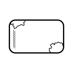 Minimalist Black and White Icon Illustration