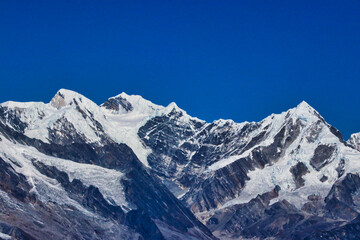 Beautiful himalayan peaks visible from Zatrwa La Pass,4610 m,view of Panaltopa,Tengi Ragi Tau,over...