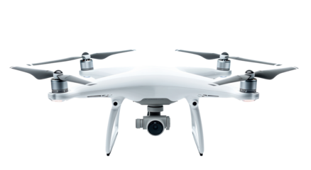 Modern flying quadcopter drone