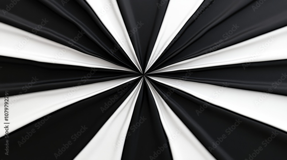 Poster dynamic black and white spirals abstract art display modern gallery minimalist environment central v