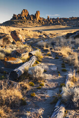 Sunset over Rugged Peaks: A Glimpse into New Mexico's Serene Hiking Trails