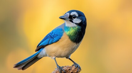 Fototapeta premium Discover the vibrant beauty of the blue bird in nature's splendor