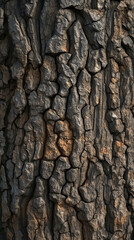 Obraz premium High-resolution texture of oak tree bark. Ideal for nature visuals, eco-inspired designs, and organic textures for projects.