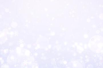 キラキラ雪背景 パープル 冬 優しい 穏やか