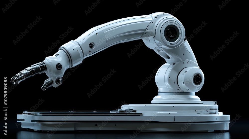 Aufkleber robotic arm designed for industrial automation and precision tasks.