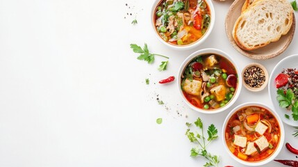 A fresh, colorful vegetable salad with a side of fried eggs, a healthy and delicious meal