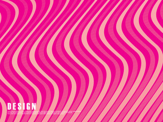 Abstract pink glowing geometric lines on pink background. Modern shiny pink wave lines pattern. Futuristic technology concept, suitable for covers, posters, banners, brochures, websites, etc.