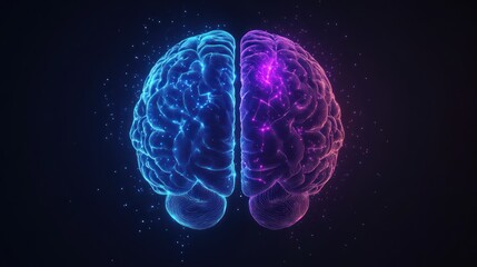 Obraz premium Human Brain Digital Illustration