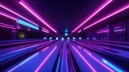 Neon Bowling Alley