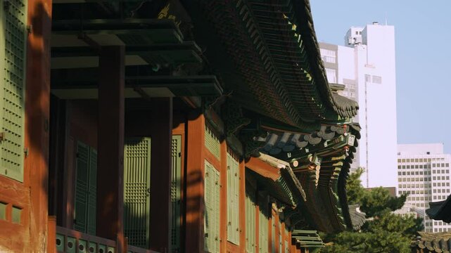 Deoksugung Junmyeongdang Architectural Hall At Deoksugung Palace In Seoul, South Korea. Low Angle Shot
