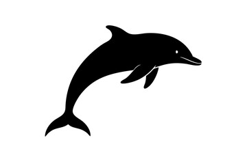 Jumping Dolphin | isolated vector illustration on white background