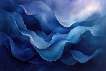 Obraz premium Abstract Blue Waves