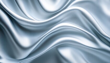 Fototapeta premium Abstract Silver Silk Fabric.