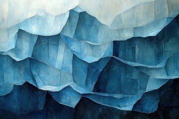 Obraz premium Abstract Mountainous Landscape