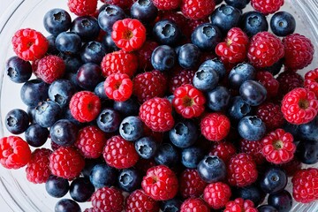 Fresh Boysenberries Isolated on White Background