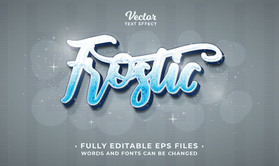 frostic text effect editable eps cc