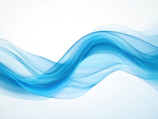 Naklejka premium Abstract Blue Wave Background.