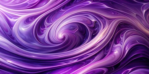 Obraz premium Fluid Swirls of Purple and White, Creating a Captivating Vortex of Color