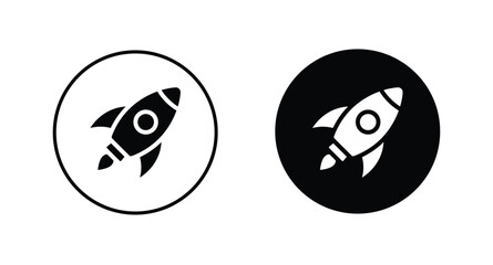 Rocket icon. Rocket launched icon vector