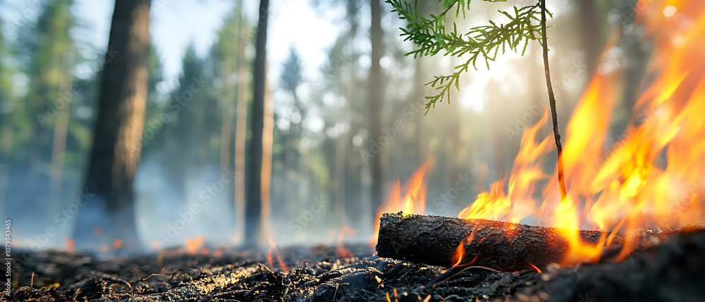 Poster utilizing iot sensor technology for monitoring forest humidity and reducing fire risk