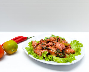 Sambal Sotong is Malaysian Dish Made From Squid in Chili Paste.