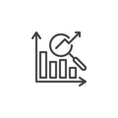 Market research line icon